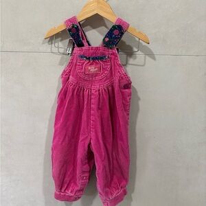 Vintage OshKosh pink baby overalls